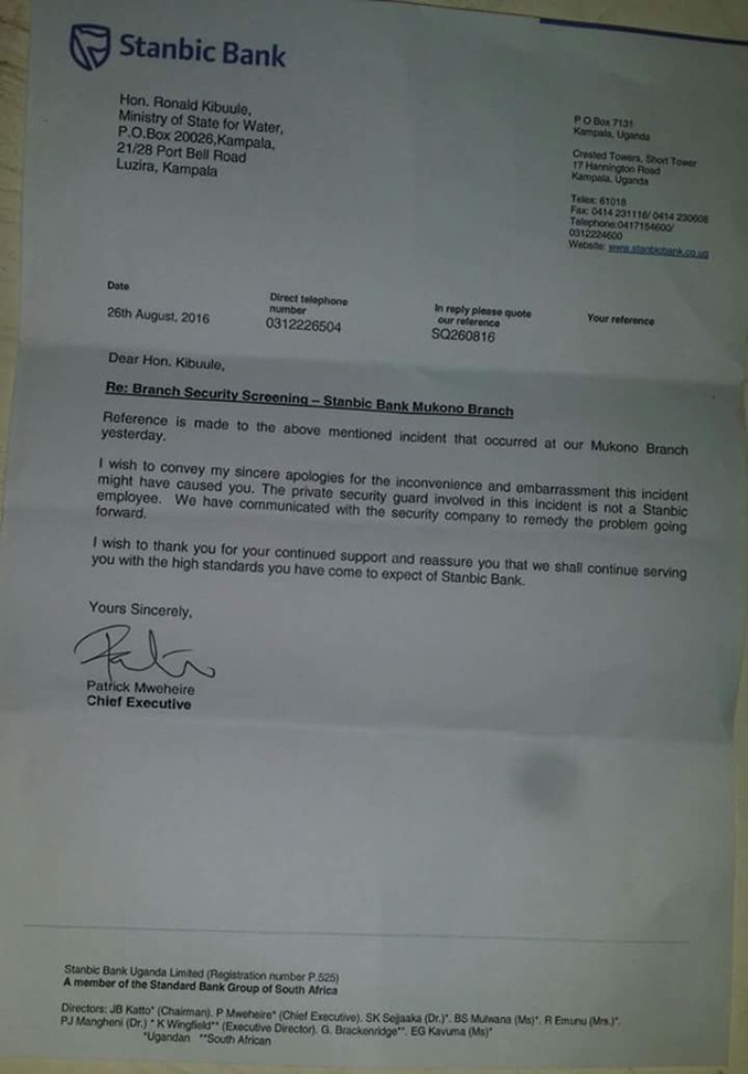 Stanbic Letter