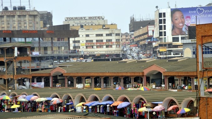 Downtown Kampala. A decline in lending rates will likely result in credit growth to the private sector. Photo: Edgar Batte/Uganda Business News