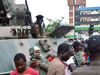 Zimbabwean soldiers during 2017 coup against Robert Mugabe