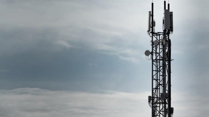 A mobile phone mast
