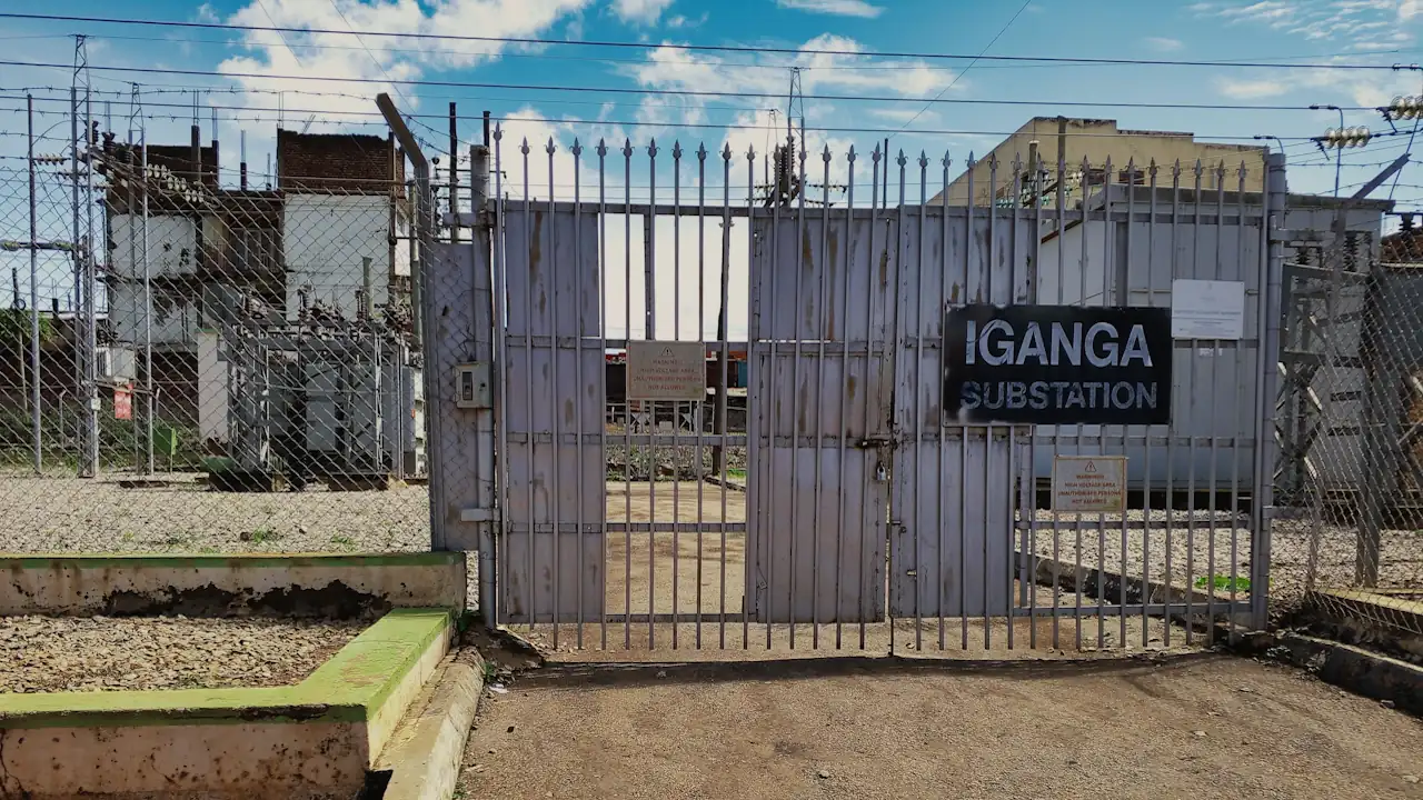 Power substation in Uganda's Iganga town