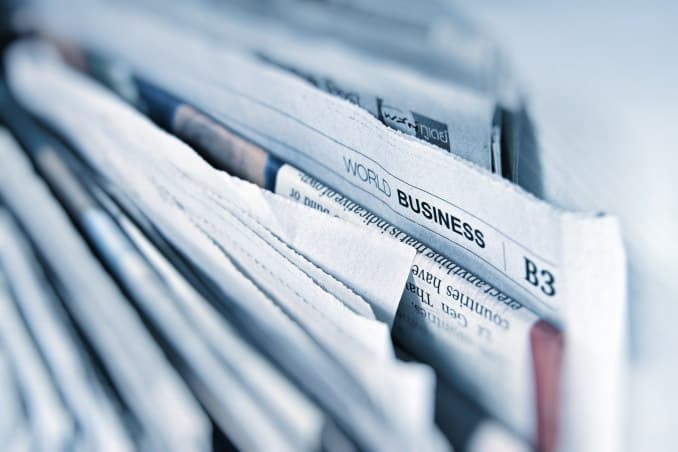 Pile of newspapers